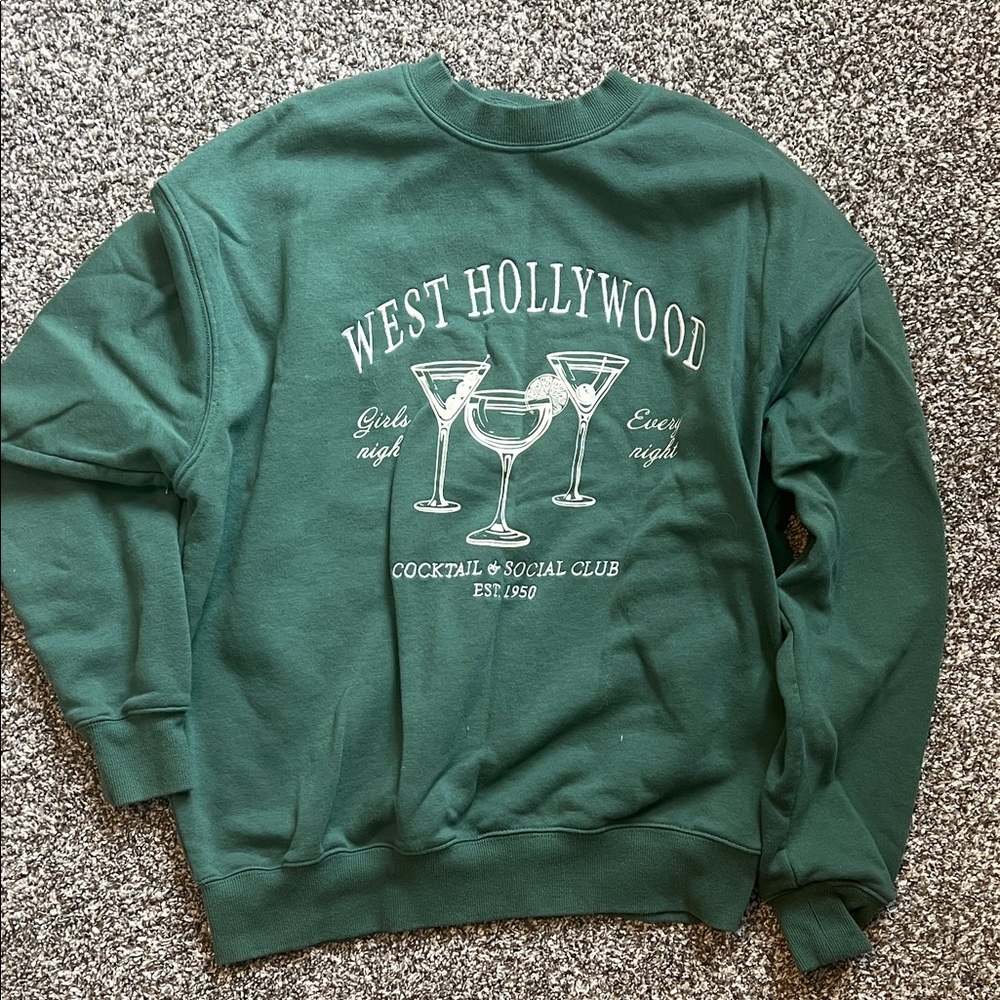 Sunday Green Crewneck Sweater